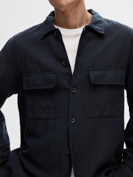 Actual product image Slhmads-Linen Overshirt Ls Noos (XL)