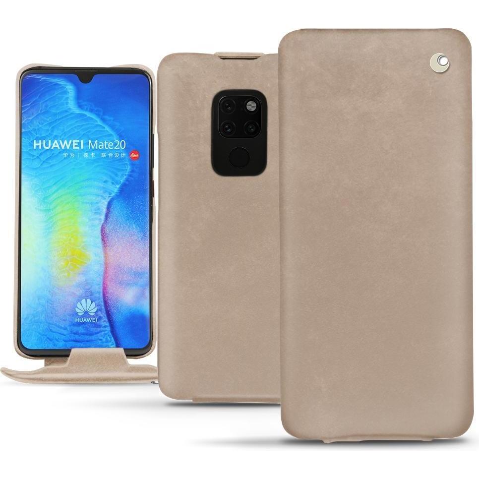 Thumbnail - Noreve Lederschutzhülle vertikal (Huawei Mate 20), Smartphone Hülle, Beige