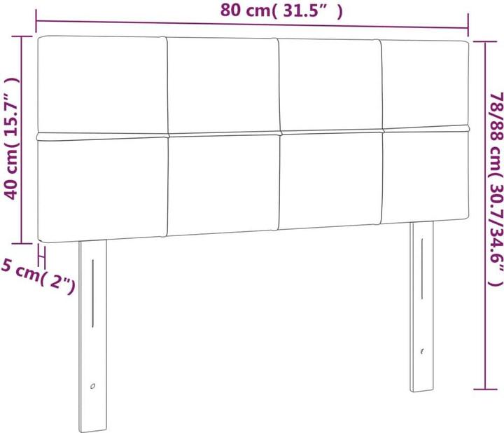 Actual product image VidaXL Ryanne (80 x 5 x 78/88 cm)