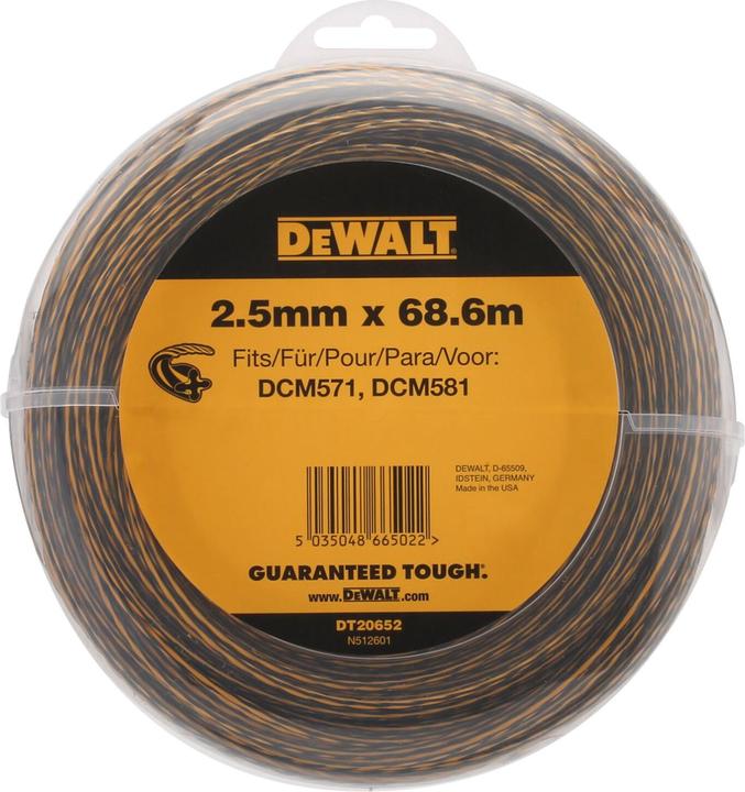 Actual product image DeWalt TrimmerFaden 686 m/25 (Weed whacker, Trimmer line + line spool)