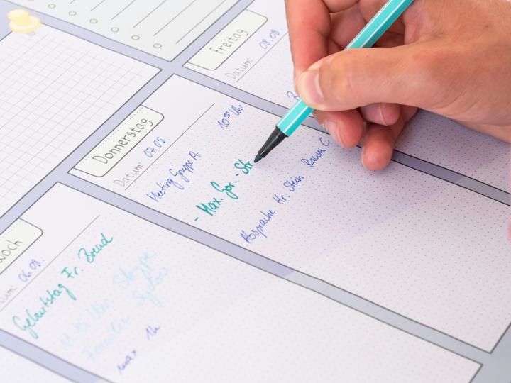 Actual product image Betzold Weekly schedule (42 x 59.5 cm)