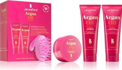 Immagine prodotto Lee Stafford Set all'olio di Argan del Marocco per capelli danneggiati e fragili (Set per la cura dei capelli)