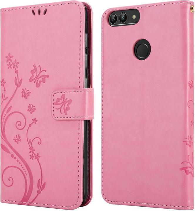 Produktbild Cadorabo Flower Book Cover (Huawei Enjoy 7S, Huawei P Smart (2018))