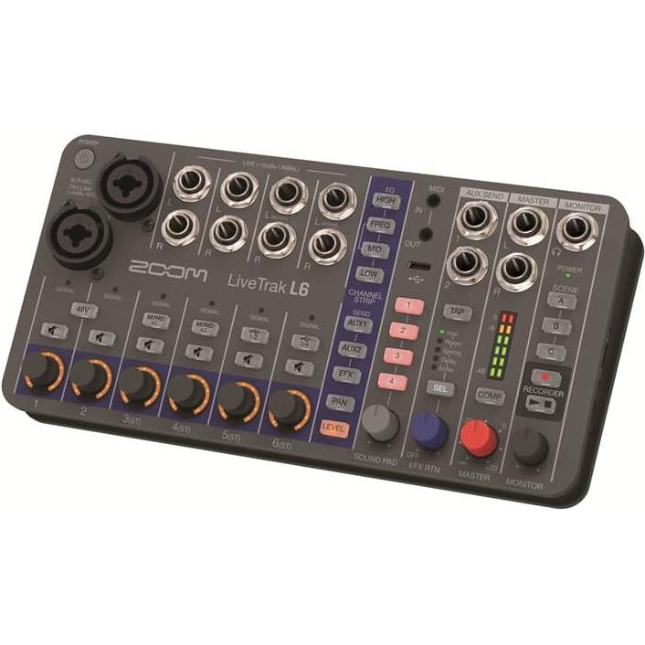 Thumbnail - Zoom LiveTrak L-6 (Studio- und Livemixer), Mischpult