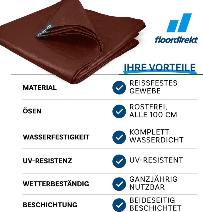 Immagine prodotto Floordirekt Abdeckplane 80 g/m² (0,6 x 1 m)