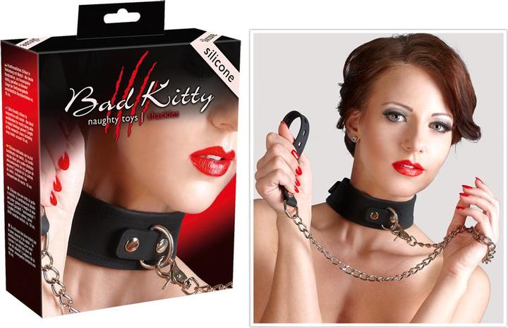 Image du produit Bad Kitty Collier en silicone avec laisse
