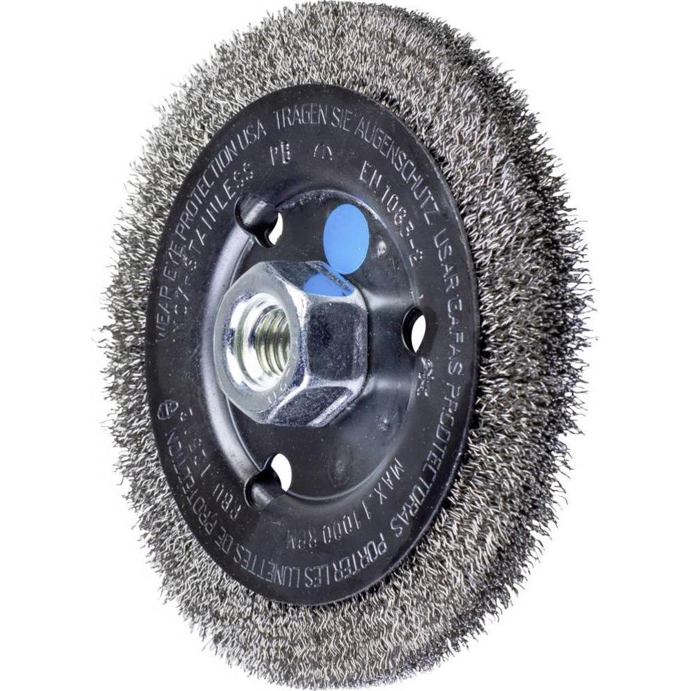 Pferd, Schleifmittel, Rundbürste ungezopft RBU Ø 125 x 12 mm M14 Edelstahl Draht 0,30 für Winkelschleifer 1 St.