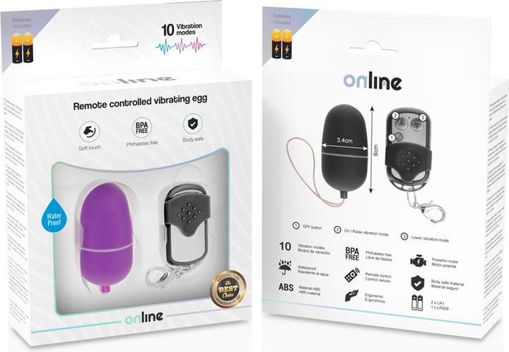 Produktbild Online Vibro-Ei mit Fernbedienung, Gr. M