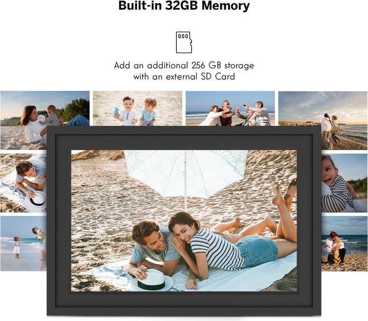 Produktbild Thomson 10" Smart Photo Frame - Black (10.10", 1280 x 800 Pixel)