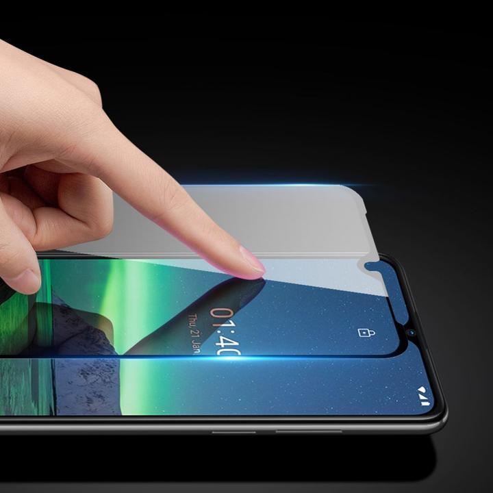 Actual product image Dux Ducis 10D Tempered Glass Tough Screen Protector Full Coveraged with Frame for Nokia 1.4 transparent (Nokia 1.4)