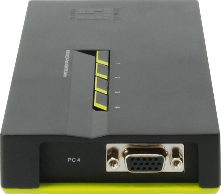 Produktbild LevelOne KVM-0422: 4Port Kabel-KVM-Switch