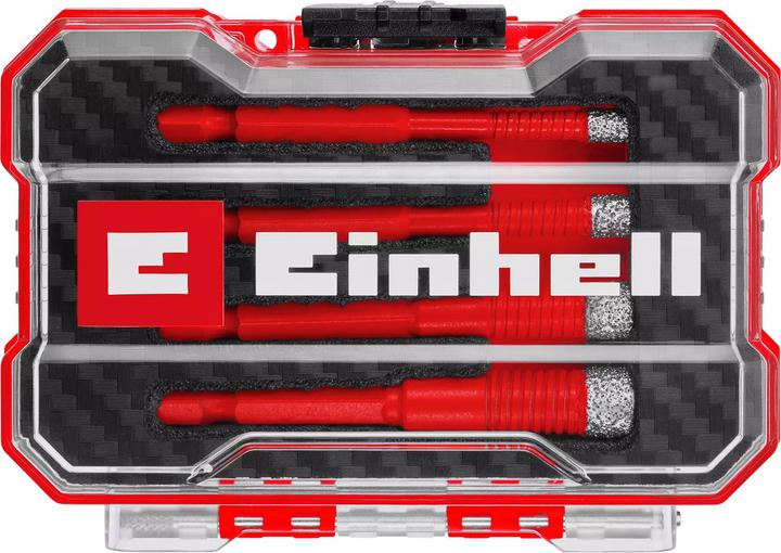 Actual product image Einhell Diamond tile drill bit set, 500404, XS case, 4-piece (5-10 millimetres)