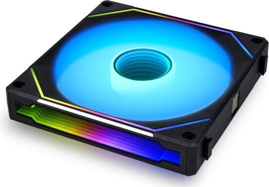Productafbeelding Lian-Li UNI FAN SL-INF 120 ARGB Reverse Blade PWM Lüfter, 3er Pack inkl. Controller - 120mm, schwarz (120 mm, 3 x)
