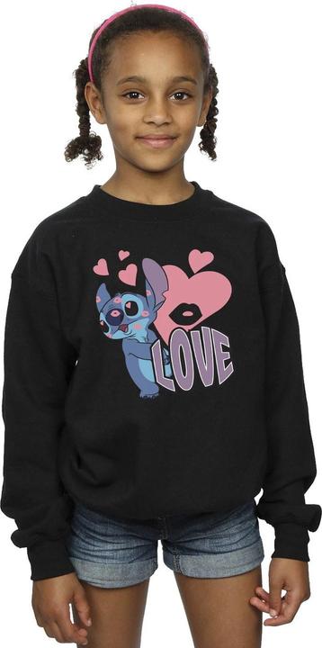 Produktbild Lilo & Stitch Love Hearts Sweatshirt Mädchen (116)