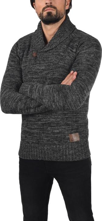 Image du produit Solid Phil Pull En Grosse Maille Pull-Over Tricot Pour Homme Avec Col Châle 100% Coton (S)