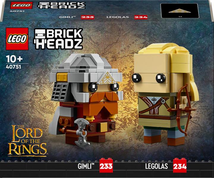 LEGO Il Signore degli Anelli Legolas e Gimli (40751, LEGO Brickheadz)