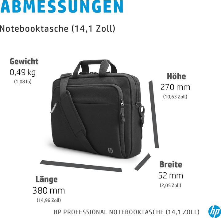 Immagine prodotto HP Borsa professionale per notebook (14.09", CV)