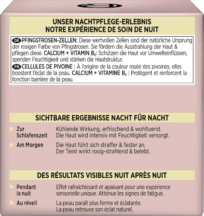 Nährwerte und Zutaten MGA Na (50 ml, 24h Creme)
