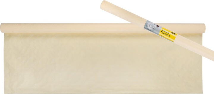 Produktbild Idena Damast Tischtuch 1x10m Rolle vanille (100 x 100 cm)