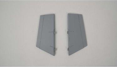 Produktbild E-Flite ventral fin set: f-16 falcon-gray 80mm edf