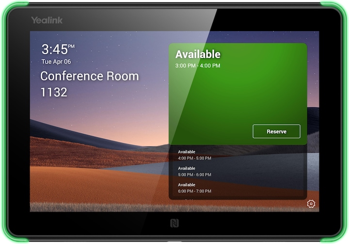 Actual product image Yealink RoomPanel (1280 x 800 pixels, 8")