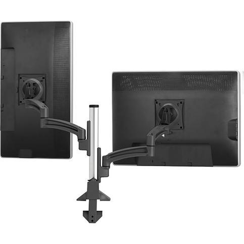 Chief K2C Supporto a colonna articolato 2 display 11,3 kg ciascuno (Tavolo, 30", 11.30 kg), Supporto per monitor, Nero