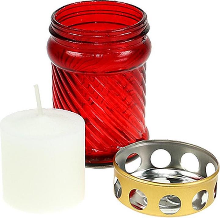 Produktbild Viana Grablicht Glas Rot Ø6cm H10 (1 Stk.)
