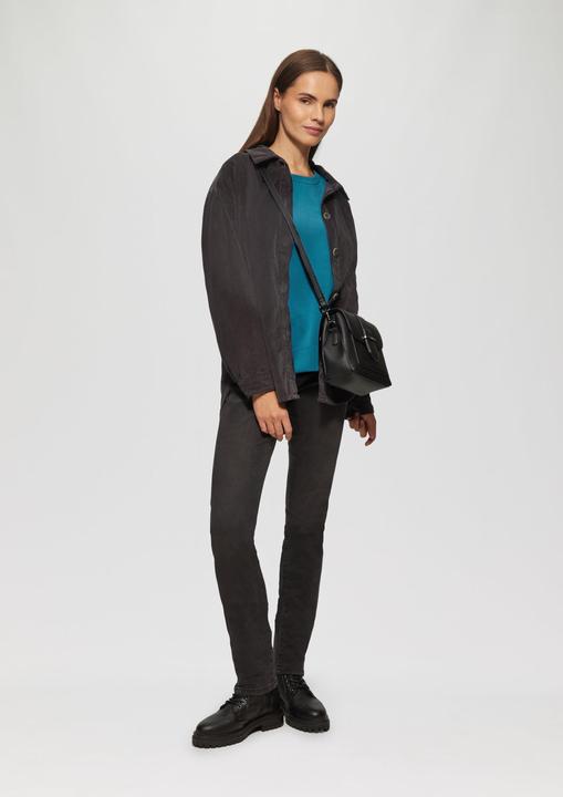 Produktbild S.Oliver Sweatshirt Scuba-Sweatshirt mit weiten Ärmeln (32)