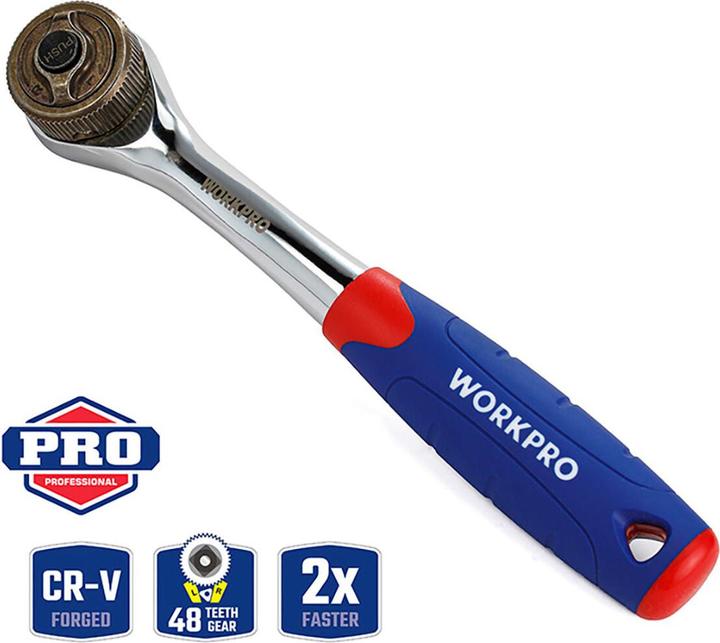 Produktbild Workpro Ratschenschlüssel Double Drive 3/8" (3/8")