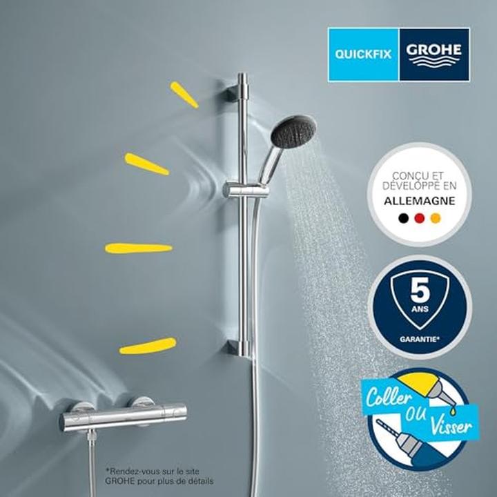 Image du produit Grohe Precision Get QuickFix mitigeur thermostatique de douche et barre de douche Vitalio Start 110