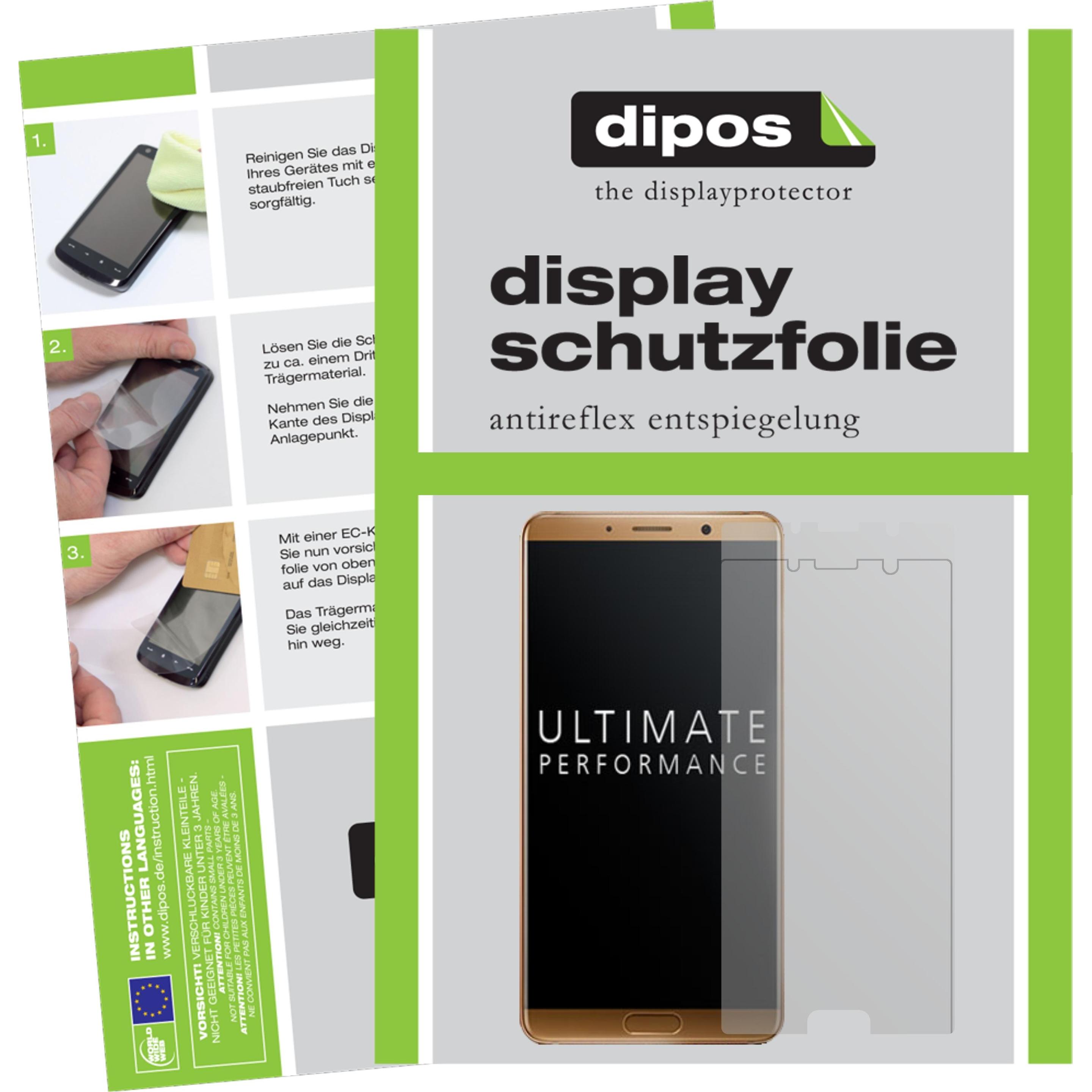 Dipos Displayschutzfolie Antireflex (2 Stück, Huawei Mate 10), Smartphone Schutzfolie, Transparent
