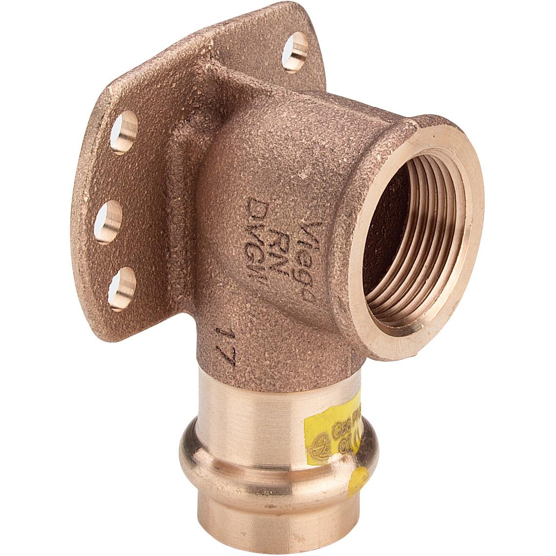 Viega, Rohrverbindungstechnik, 2625.5 – Platte MURAL Profipress G 2625.5 Durchmesser 18 x 1/2 Bronze (Pressverbindung)