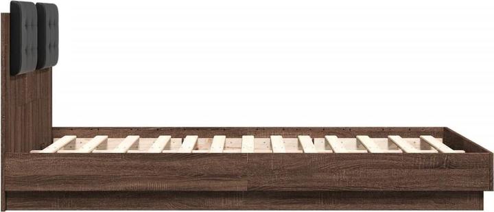 Actual product image VidaXL Bed frame with headboard (135 x 190 cm)