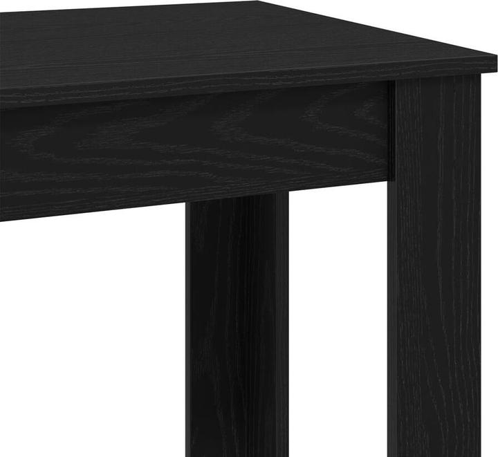 Produktbild vidaXL Bartisch aus schwarzem Eichenholz 102x50x103,5 cm aus Ingenieurholz (102 x 50 x 103.5 cm)