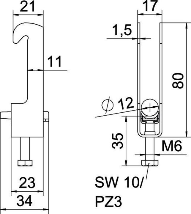 Actual product image OBO Bettermann OBO U-clamp