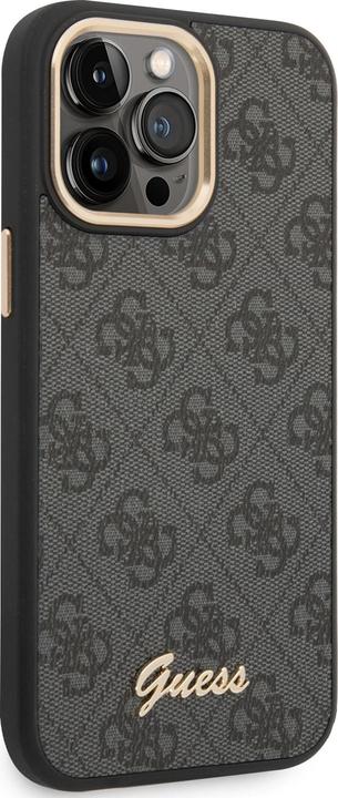 Produktbild Guess GUHCP14LHG4SHK iPhone 14 Pro 6,1" czarny/black hard case 4G Vintage Gold Logo (Apple iPhone 14 Pro)