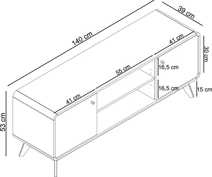 Produktbild Loft 24 Cassie (140 x 53 x 39 cm)