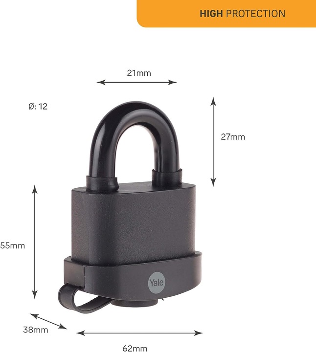 Actual product image Yale Padlock Y220B/61/123/1