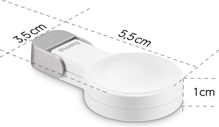 Image du produit Hama Chargeur Apple Watch pour chargement sans fil, socle de chargement magnétique USB-C, WS (5 W)