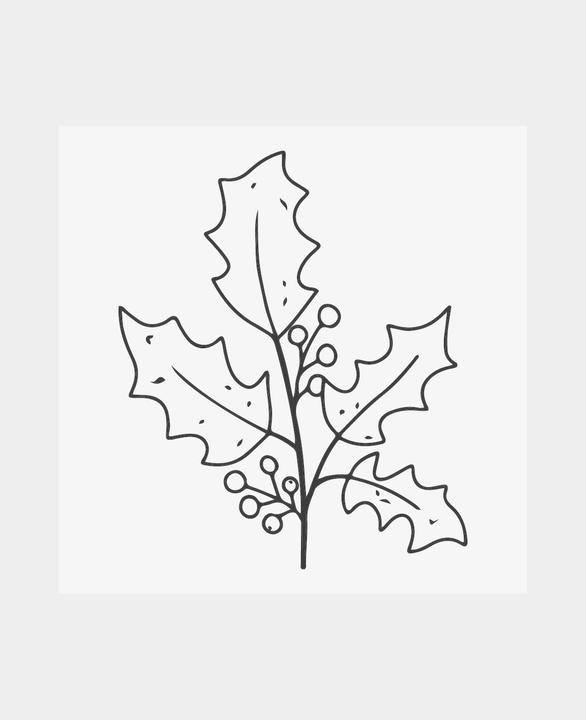 Actual product image May & Berry M&B holly branch