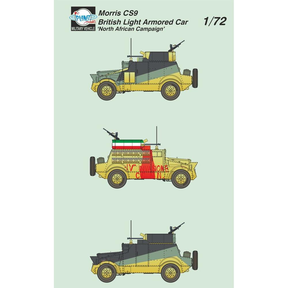 Planet Models Morris CS9 British Light Armored Car ‘North African Campaign’1/72