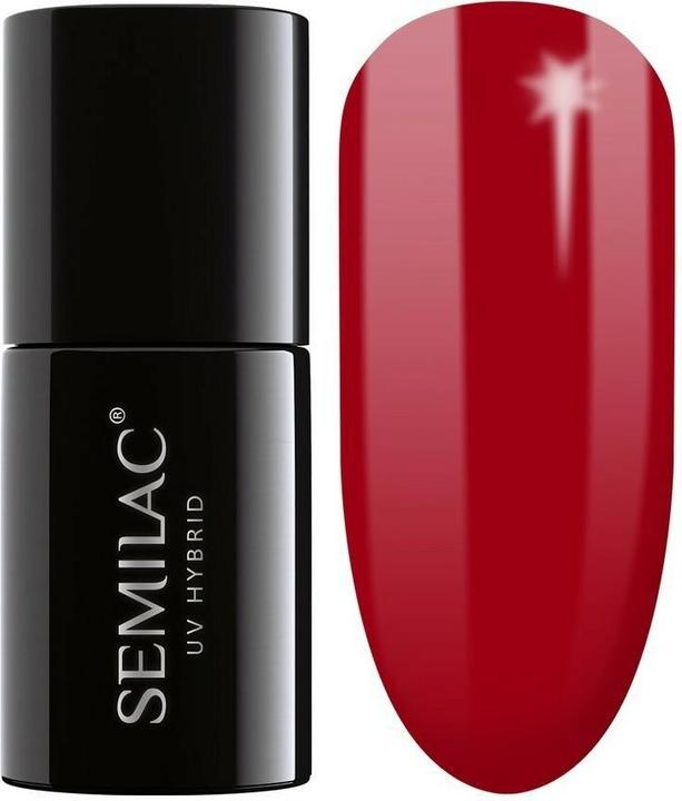 Actual product image Semilac 027 Intense Raudona 7ml (UV gel varnish)