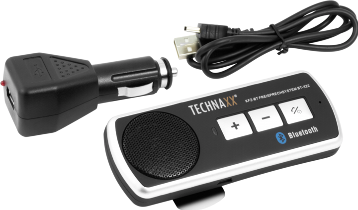 Actual product image Technaxx BT-X22 Car Bluetooth Handsfree,Clip Attachment
