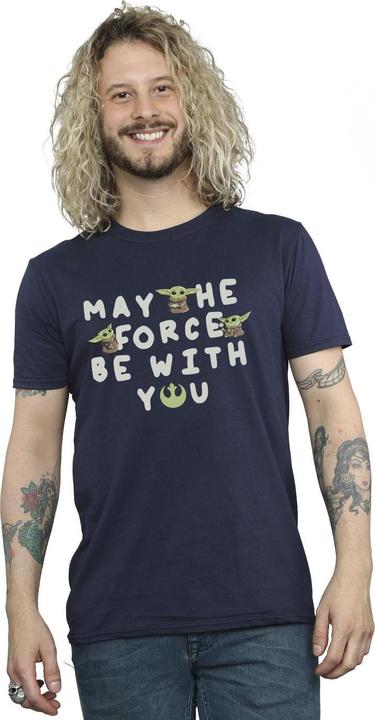 Immagine prodotto Star Wars The Mandalorian Grogu May The Force Be With You Maglietta Uomo (5XL)