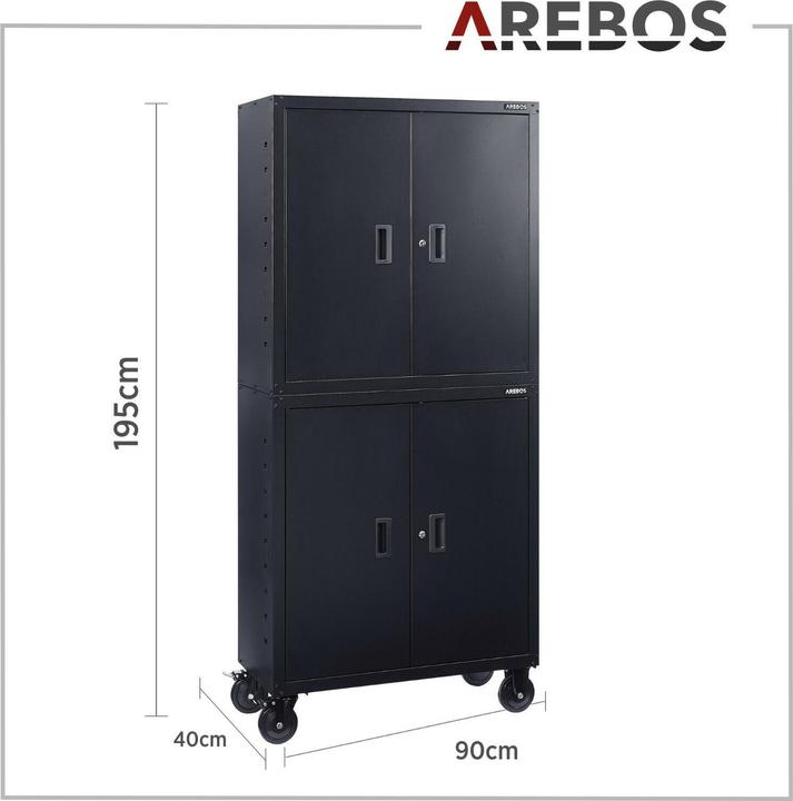 Produktbild Arebos Aktenschrank (180 x 90 x 40 cm)