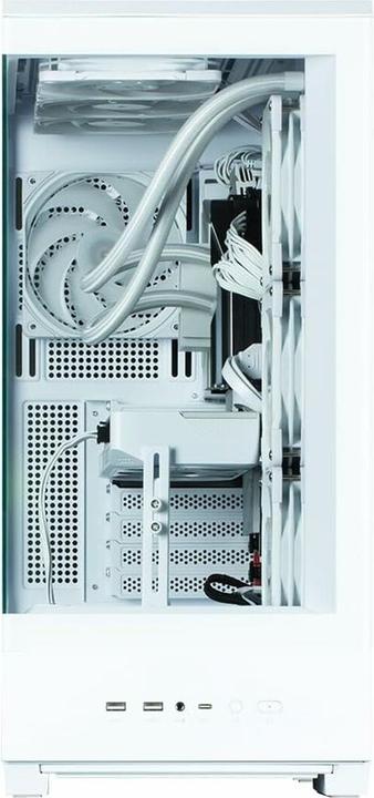 Actual product image Zalman GHE P50 DS ATX Case Tempered Glass Panoramic View - White (ATX, Mini-ITX, mATX)