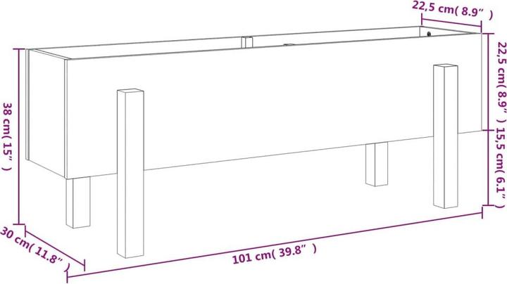 Produktbild vidaXL Hochbeet