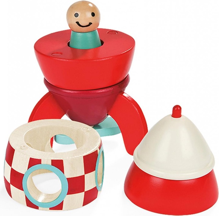 Actual product image Janod Magnet kit rocket