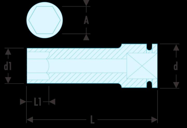 Actual product image Facom Power socket (26 mm)
