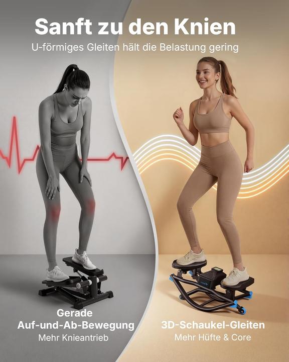 Actual product image Merach Stepper mit LCD-Display